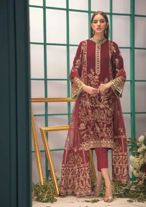 AIK Shaam E Firaaq Velvet Collection 2020 – Look 01