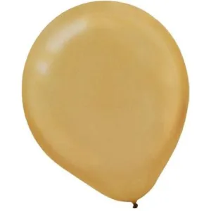 Amscan Gold Pearl Latex Balloons 11" (Metallic)