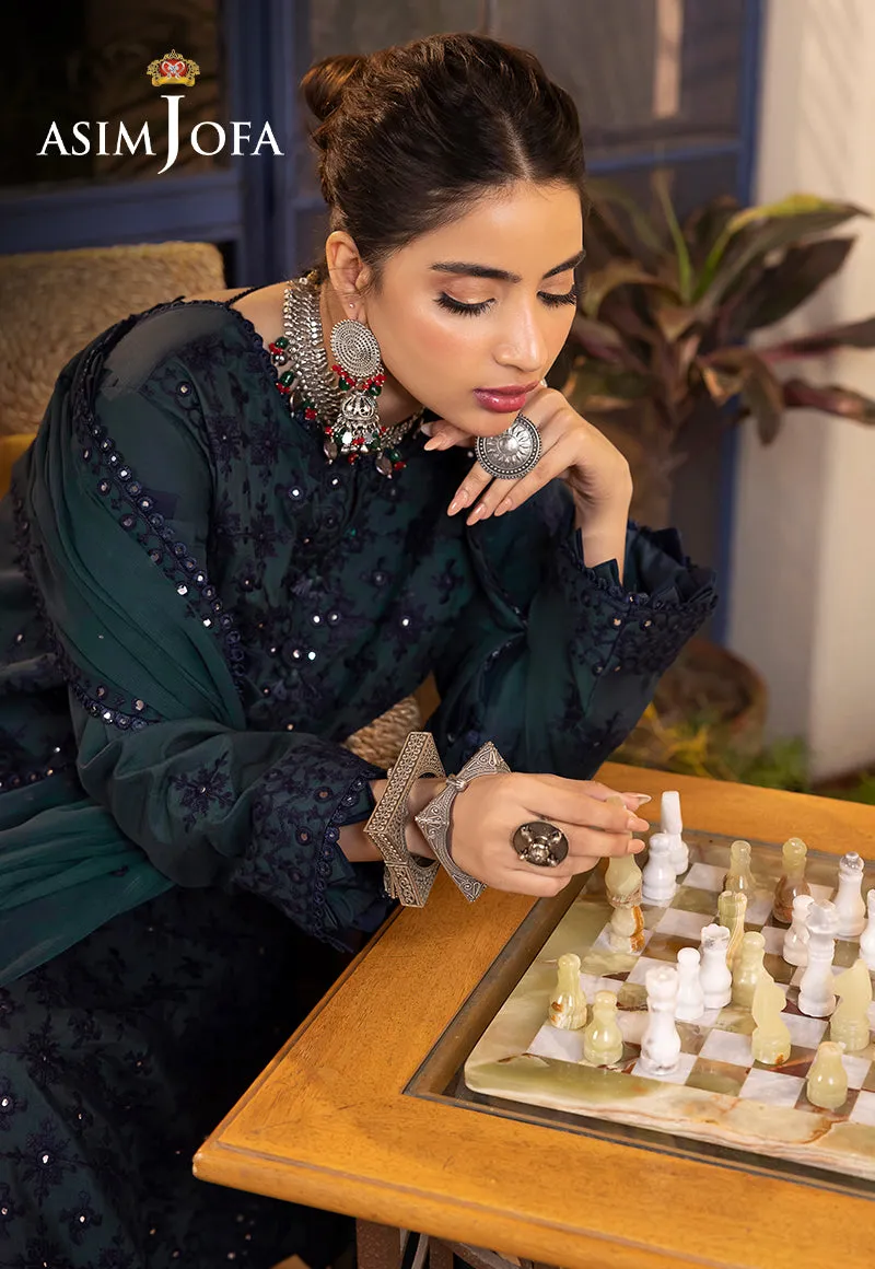 Asim Jofa Shadow Work Lawn Silk Collection – AJSW-24