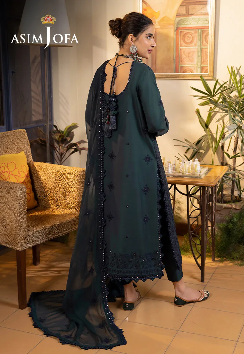 Asim Jofa Shadow Work Lawn Silk Collection – AJSW-24