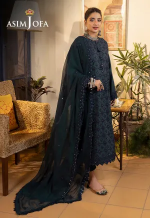 Asim Jofa Shadow Work Lawn Silk Collection – AJSW-24