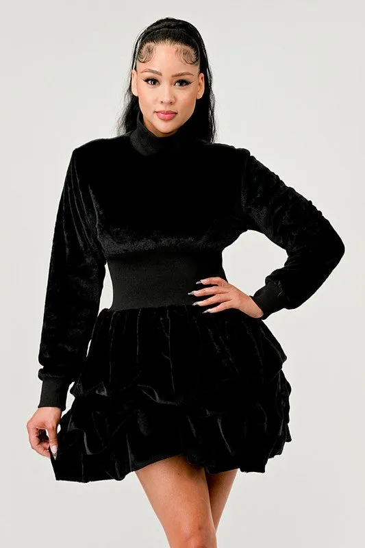 Athina Merry Go Around Ruffle long sleeve dress