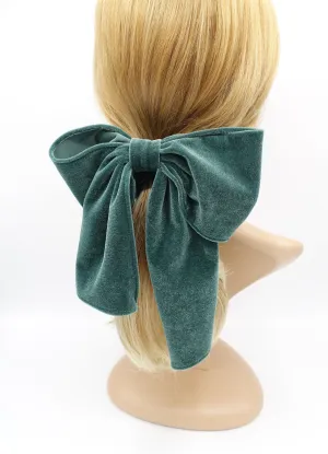 bow knot velvet scrunchies stylish hair tie trendy women hair accessory