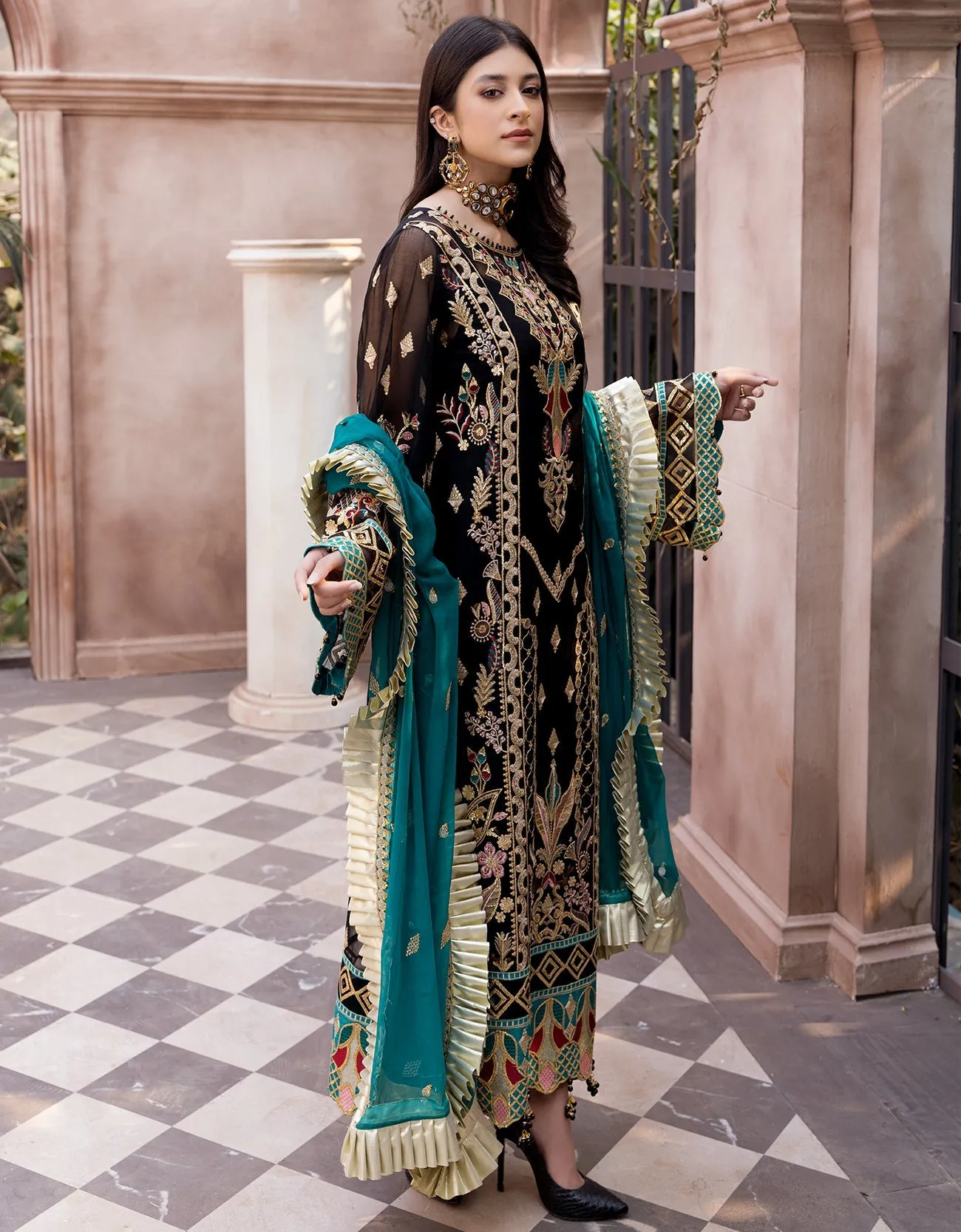 Emaan Adeel Le Festa Edit Chiffon Collection Vol-3 – LR-07