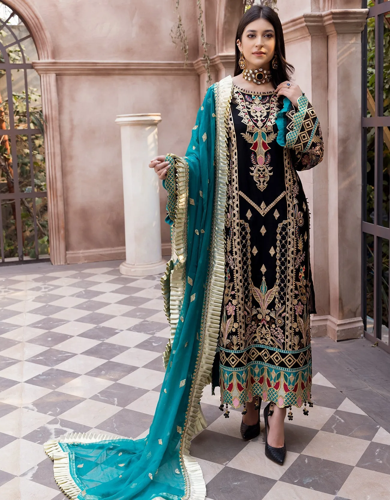 Emaan Adeel Le Festa Edit Chiffon Collection Vol-3 – LR-07