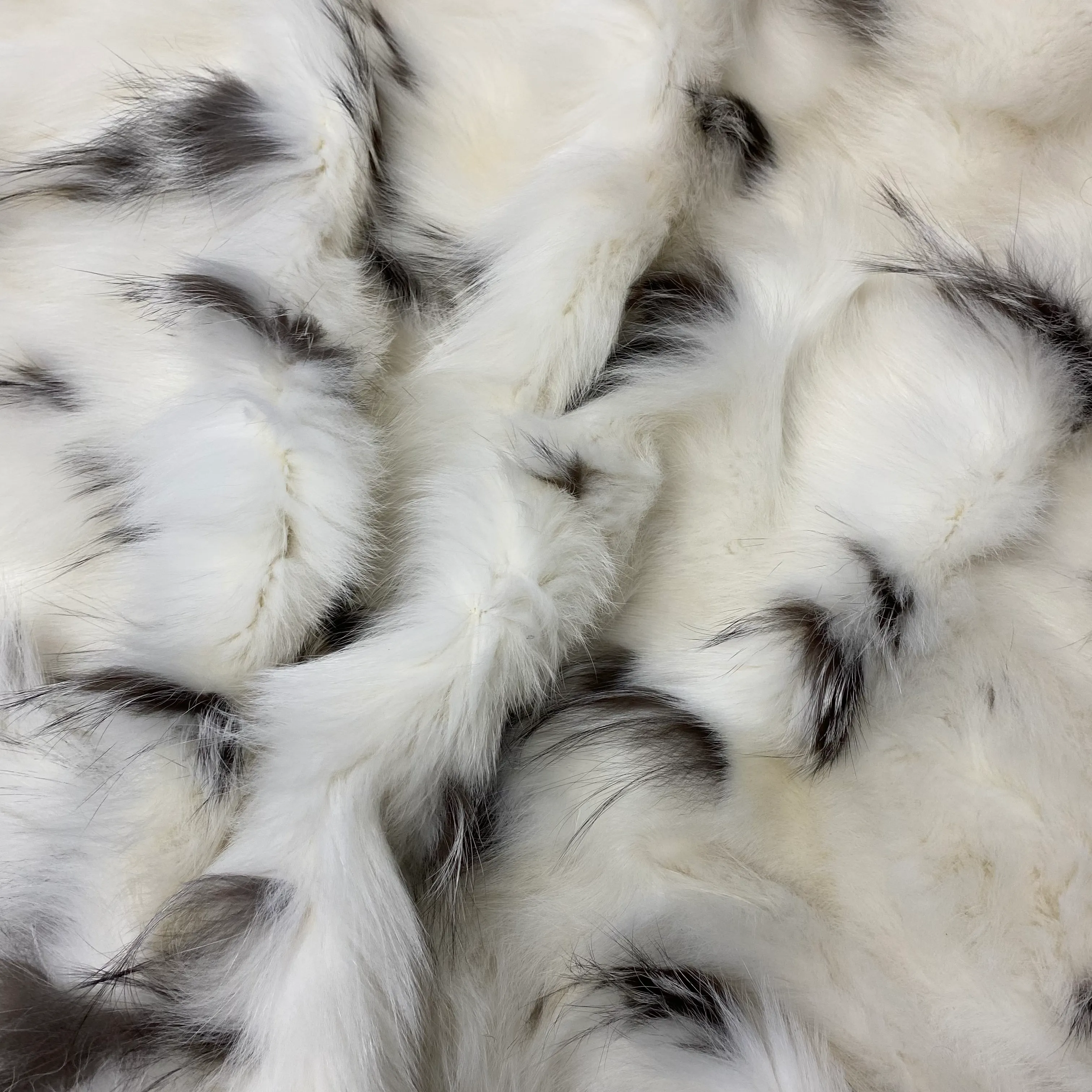 Genuine Fox Fur Plate | Frost (Large Spots)