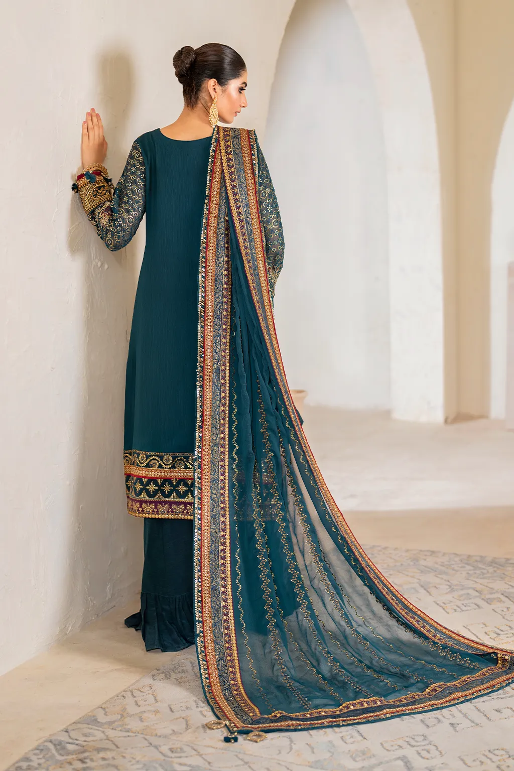 IZNiK Chinon Luxury Formals – CC-46 Embroidered Chiffon