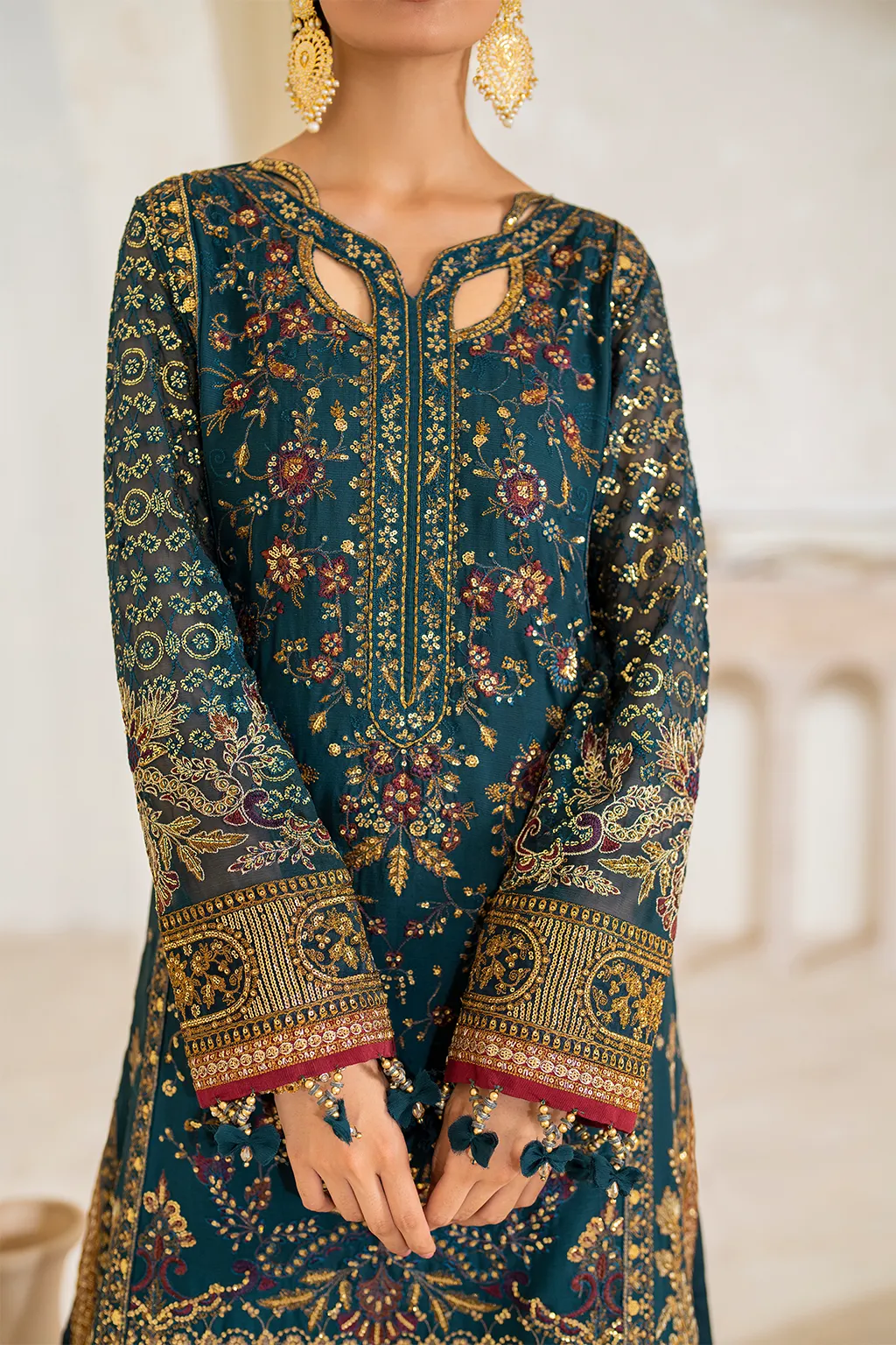 IZNiK Chinon Luxury Formals – CC-46 Embroidered Chiffon