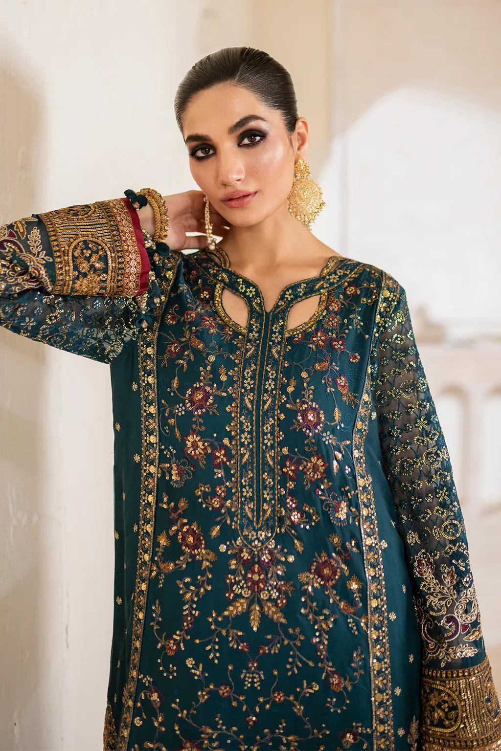 IZNiK Chinon Luxury Formals – CC-46 Embroidered Chiffon