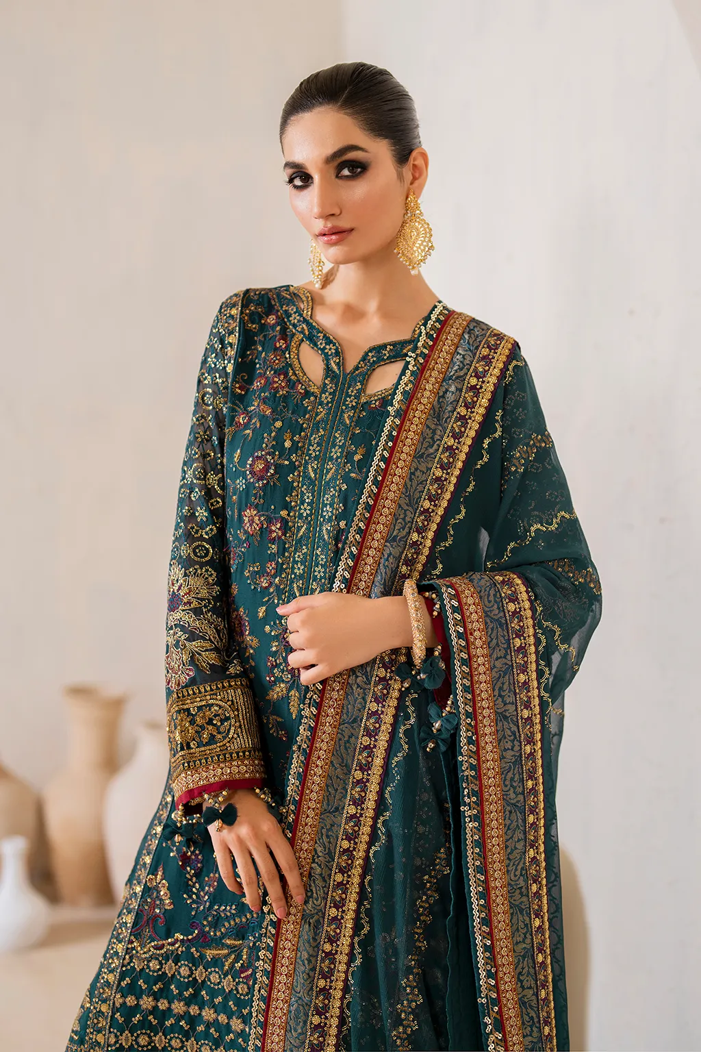 IZNiK Chinon Luxury Formals – CC-46 Embroidered Chiffon