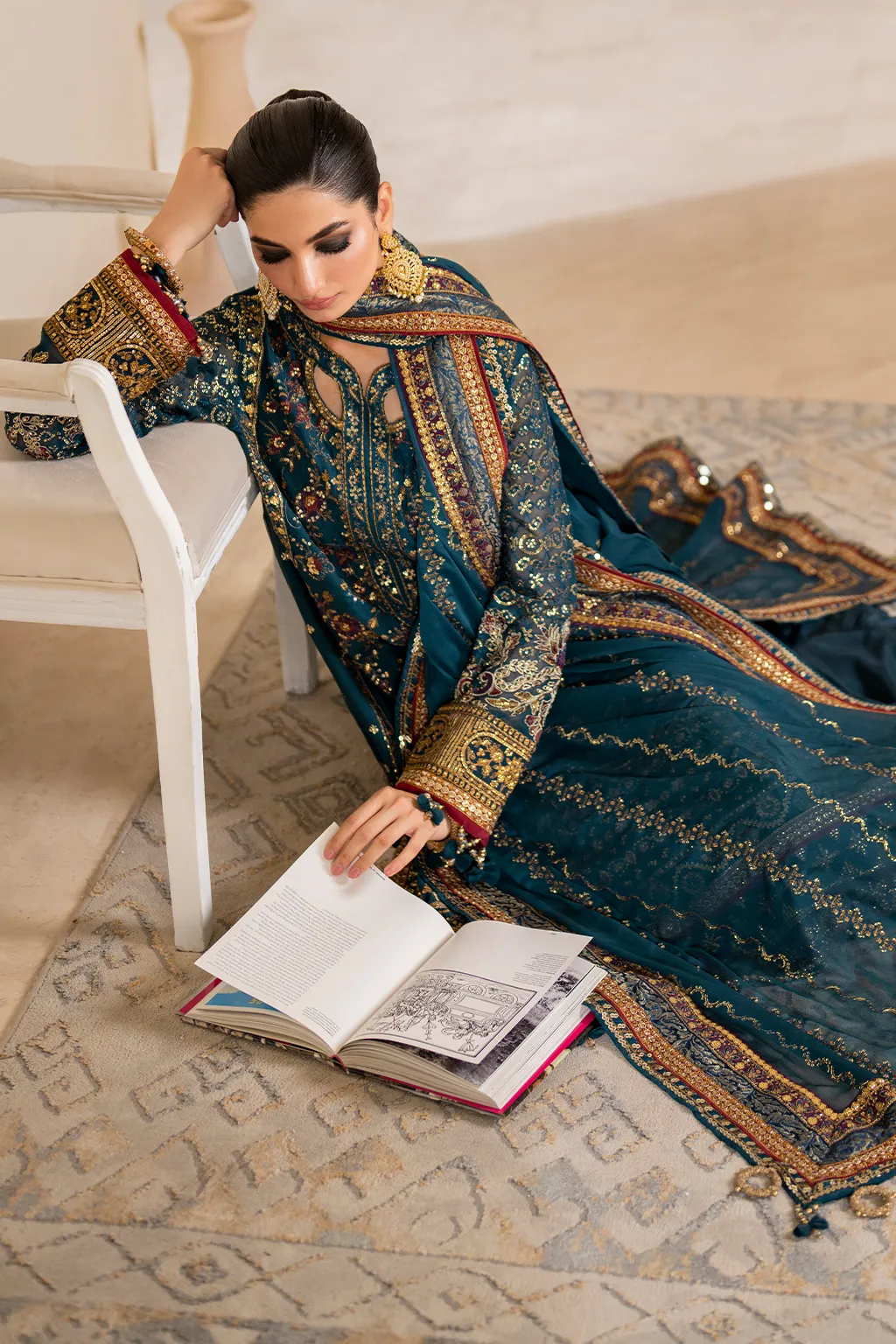 IZNiK Chinon Luxury Formals – CC-46 Embroidered Chiffon