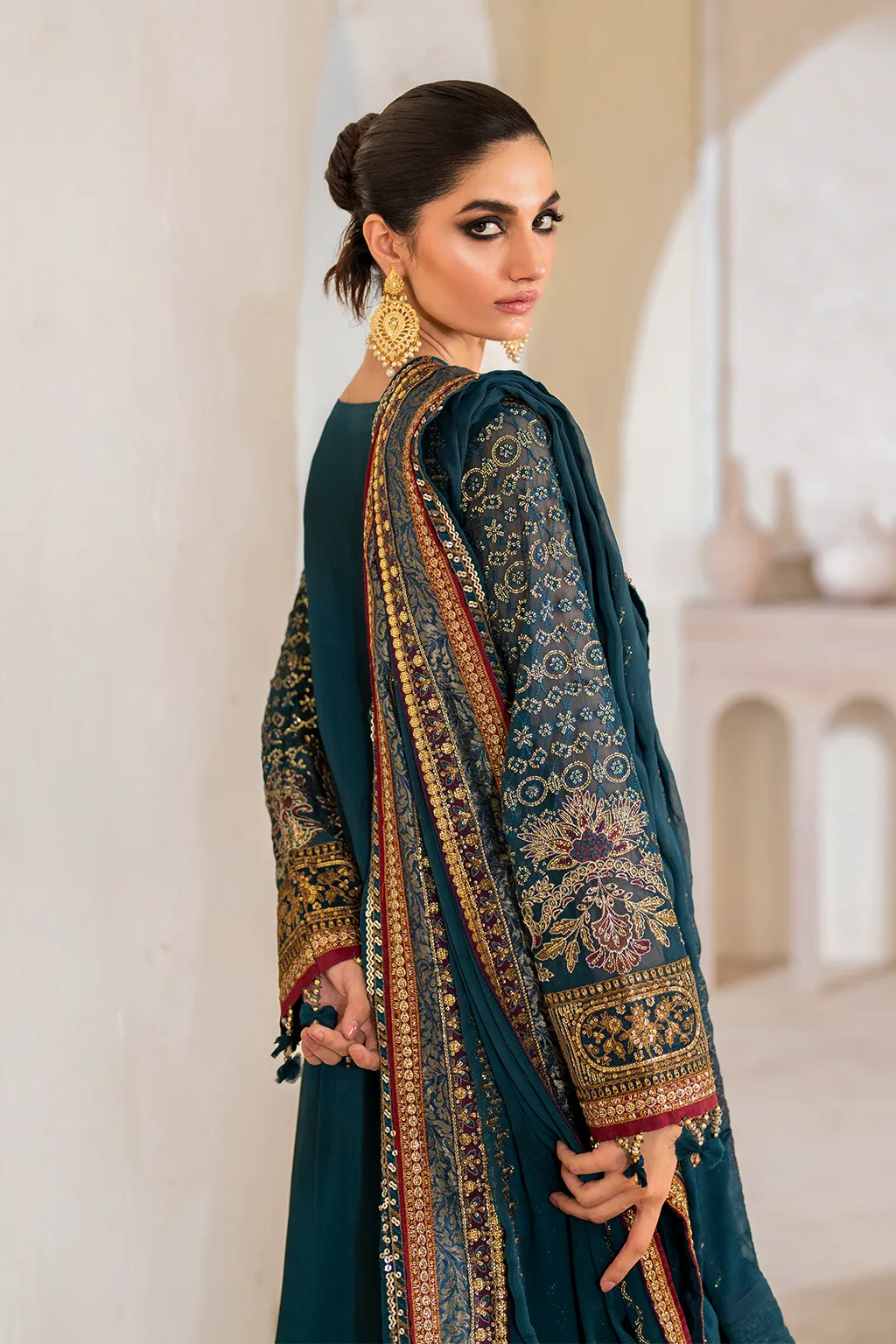 IZNiK Chinon Luxury Formals – CC-46 Embroidered Chiffon