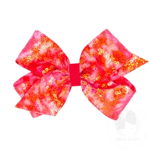 Medium Tie Dye Ombre Sequined Bows