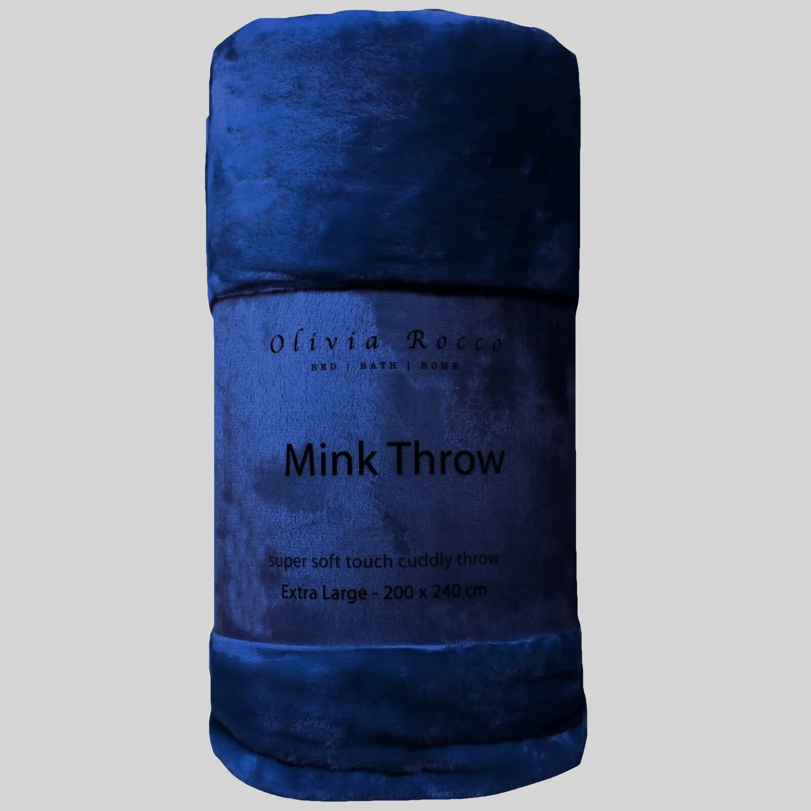 Mink Faux Fur Velvet Touch Extra Large Luxury Throw Blanket Soft Warm and Calming Colours for Bed & Sofa by OLIVIA ROCCO