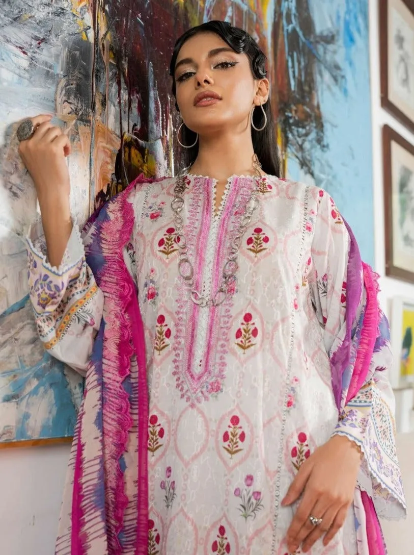 Musavvir Embroidered Lawn by GullJee – Design A10