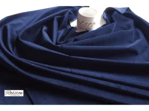 NAVY BLUE - Cotton Velvet Fabric for Curtains and Soft Furnishings Cushions