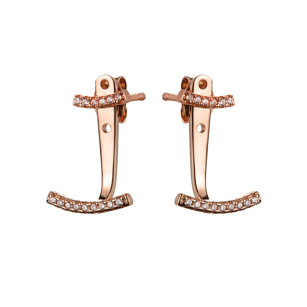 Rose Gold Ear Jackets