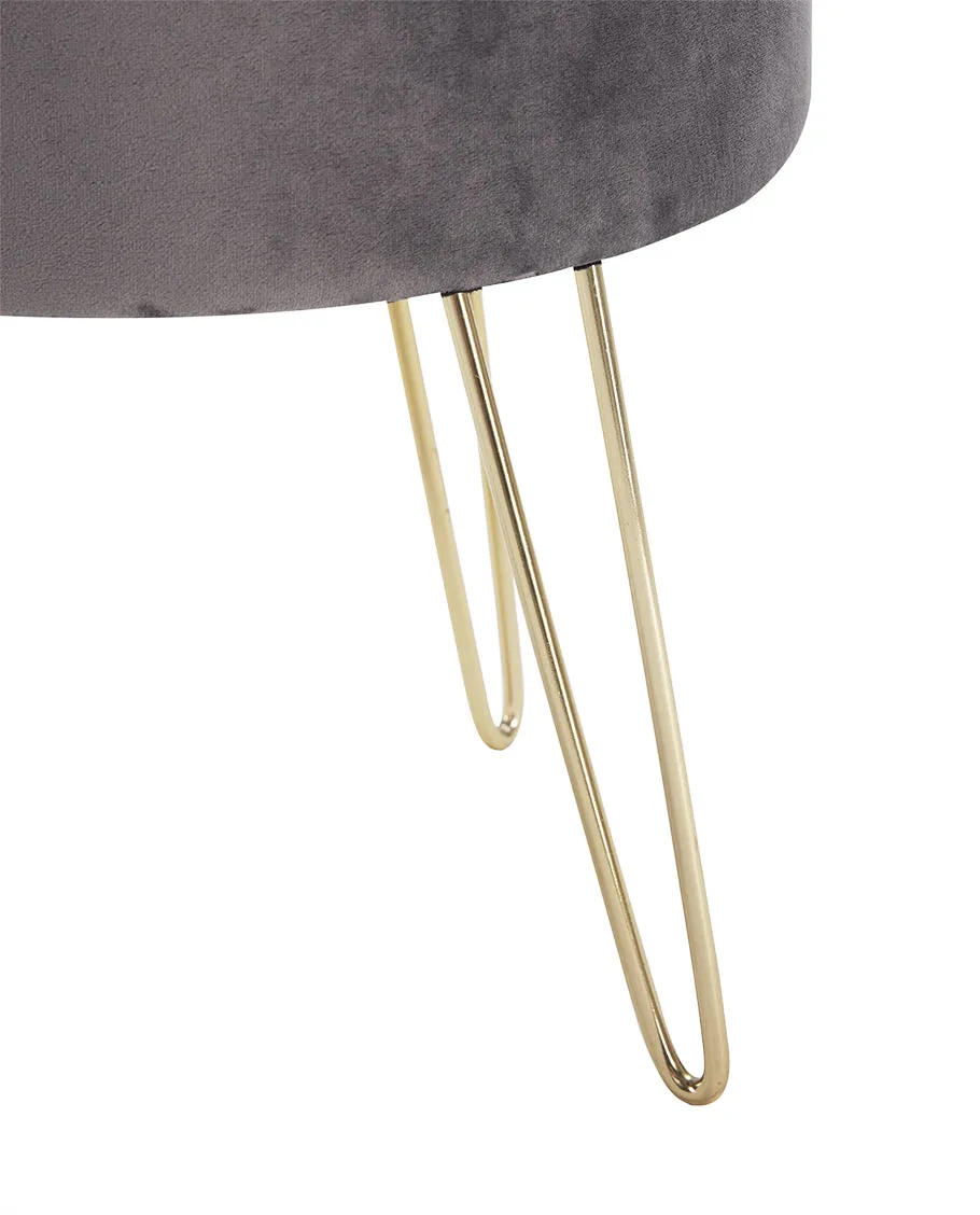 Savannah Round Storage Vanity Stool