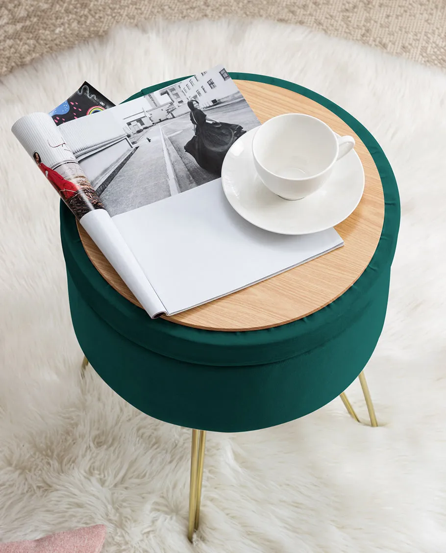 Savannah Round Storage Vanity Stool