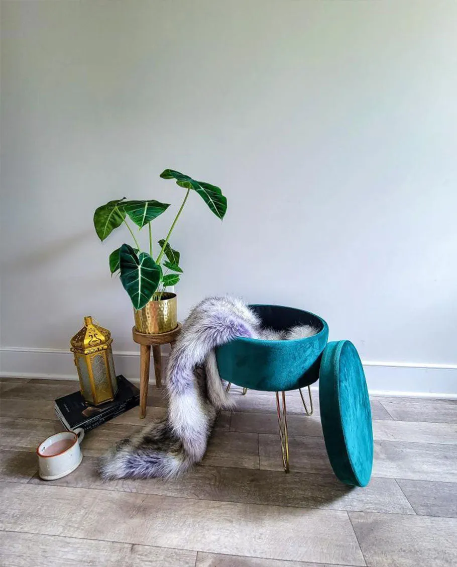 Savannah Round Storage Vanity Stool