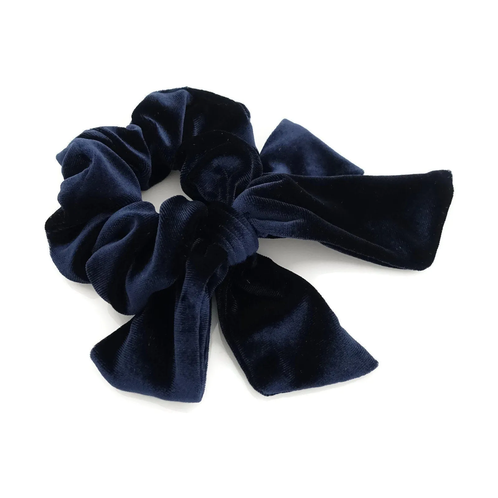 velvet bow knot scrunchies falling tail hair tie scrunchy hair accessories