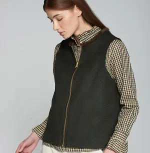 Vilagallo Reversible Vest in Loden